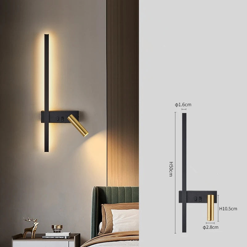 Nordic Bedside Wall Lamp