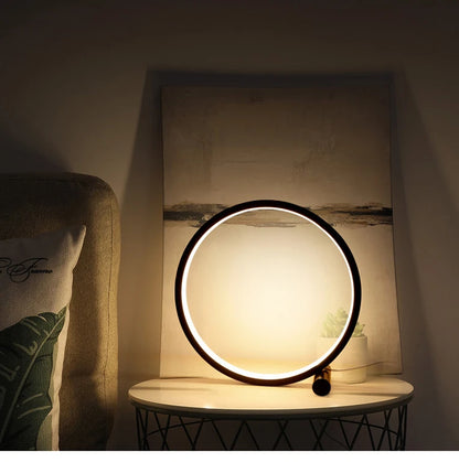 GlowRing Touch LED Desk Lamp - Modern Minimalist