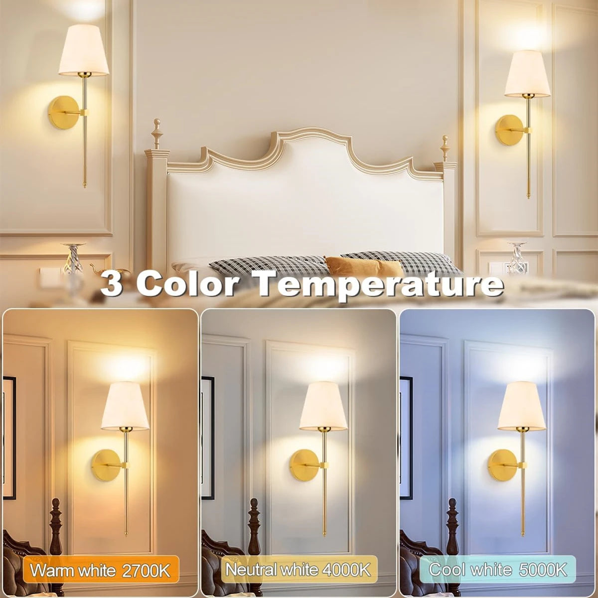 ColorGlow Wireless Rechargeable Wall Lamp