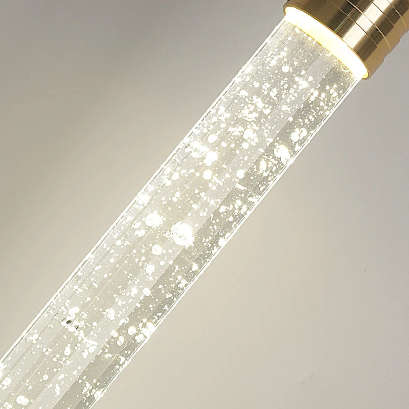 Radiant Luxe Crystal Pendant with Gold Accents