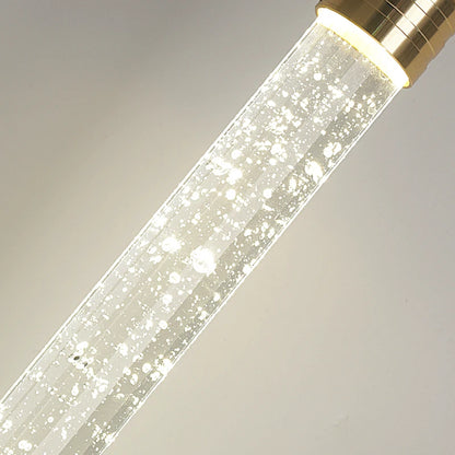 Radiant Luxe Crystal Pendant with Gold Accents