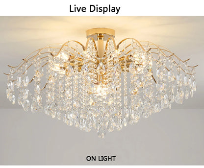 Gold Crystal Chandelier