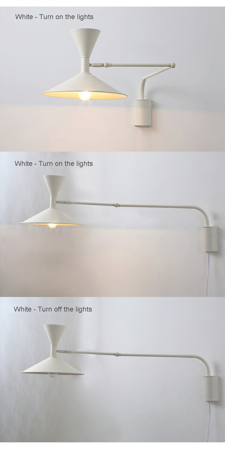 Nordic Glow: Adjustable LED Wall Lamp