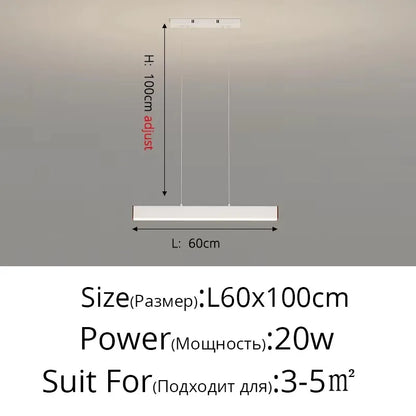 Linear LED Island Pendant