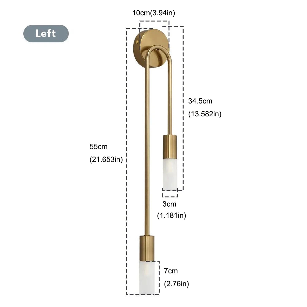 NordicLux Black Gold LED Wall Lamp