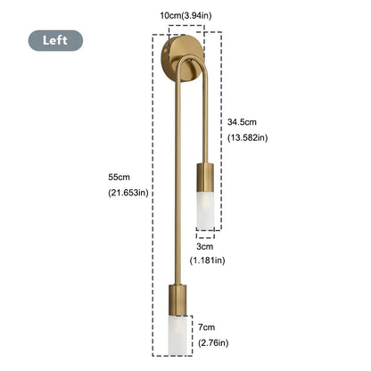 NordicLux Black Gold LED Wall Lamp