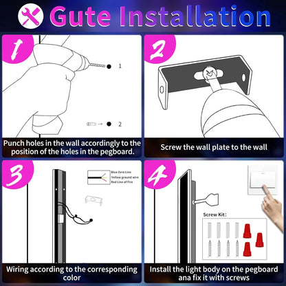 RGB Dimmable Waterproof Wall Lantern Light