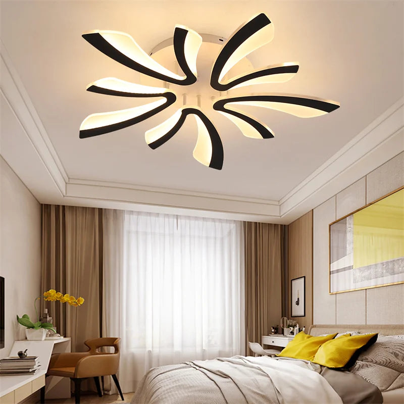 Acrylic LED Ceiling Light, Dimmable with Remote