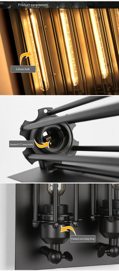 Retro Iron Wall Light