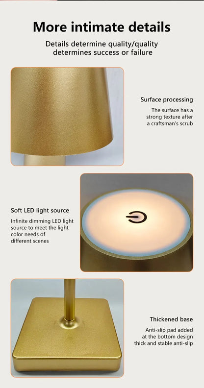 Wireless Touch LED Desk Lamp