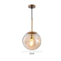 Nordic Glass Ball Pendant Light