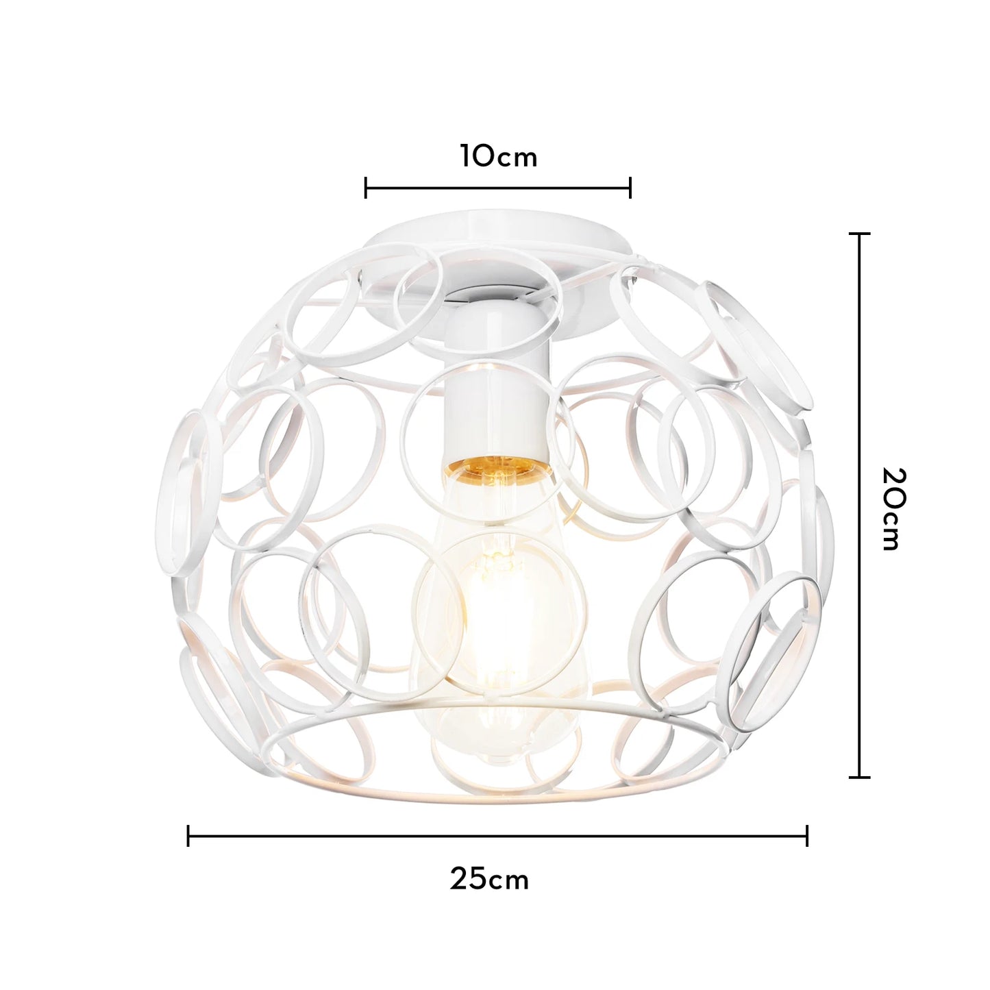 Retro Loft LED Ceiling Lamp - Vintage Charm