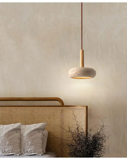 Travertine Disc Pendant