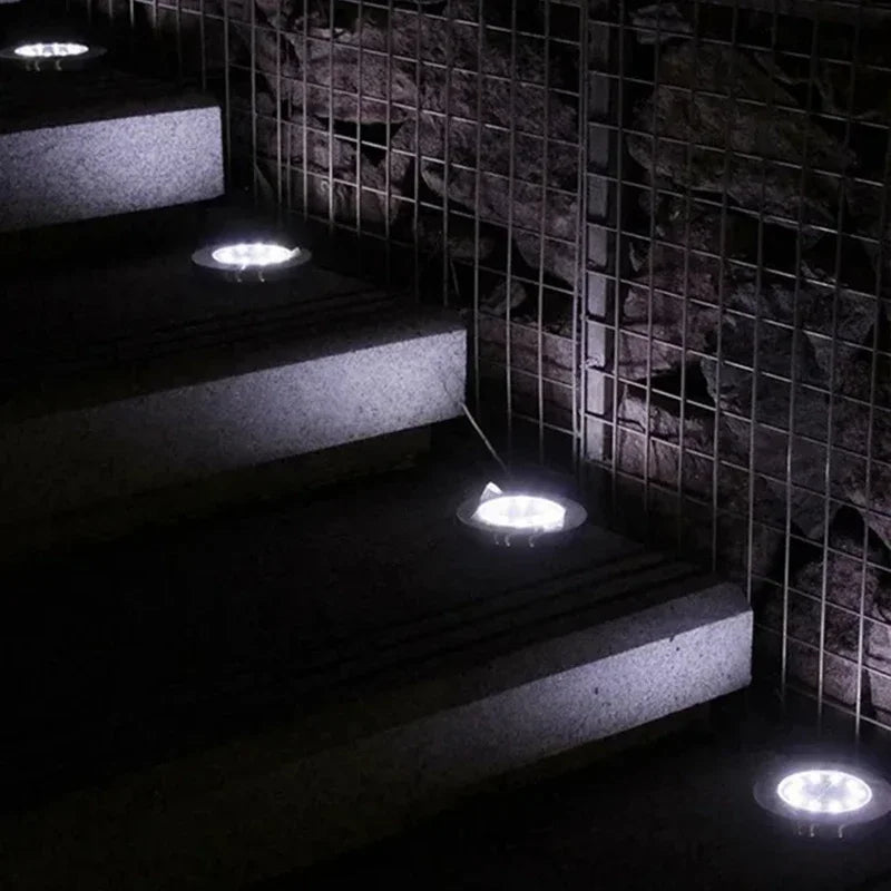 Solar In-Ground Disk Lights
