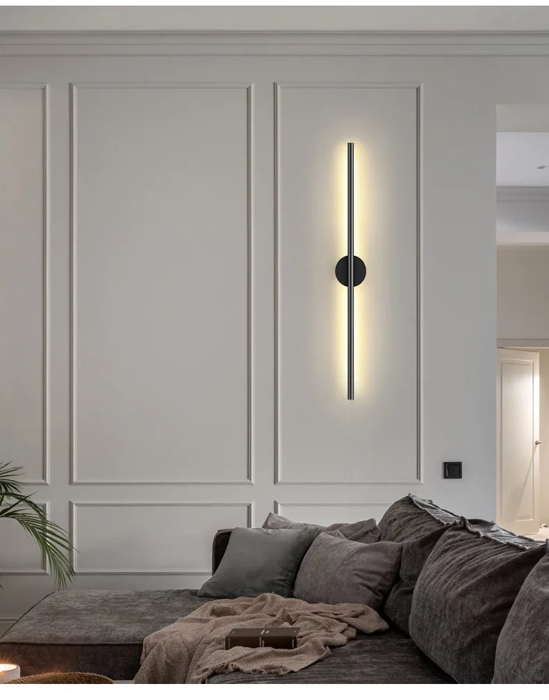 Modern LED Long Wall Lamp Nordic Minimalist Living Room Sofa