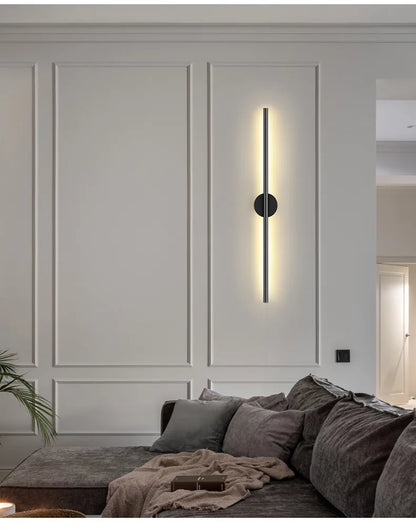 Modern LED Long Wall Lamp Nordic Minimalist Living Room Sofa