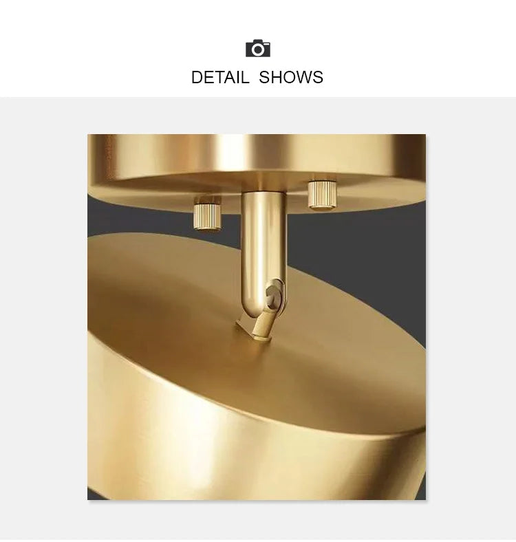 Brass Glow: Modern LED Chandelier Fixture