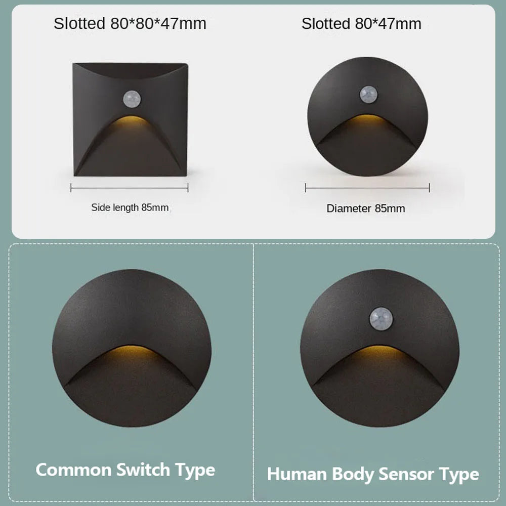 GlowGuard 3W LED Recessed Wall Light