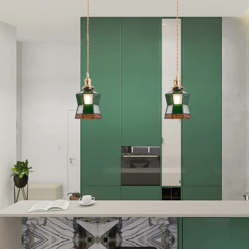 IWHD Nordic Glass LED Pendant Lights Fixtures