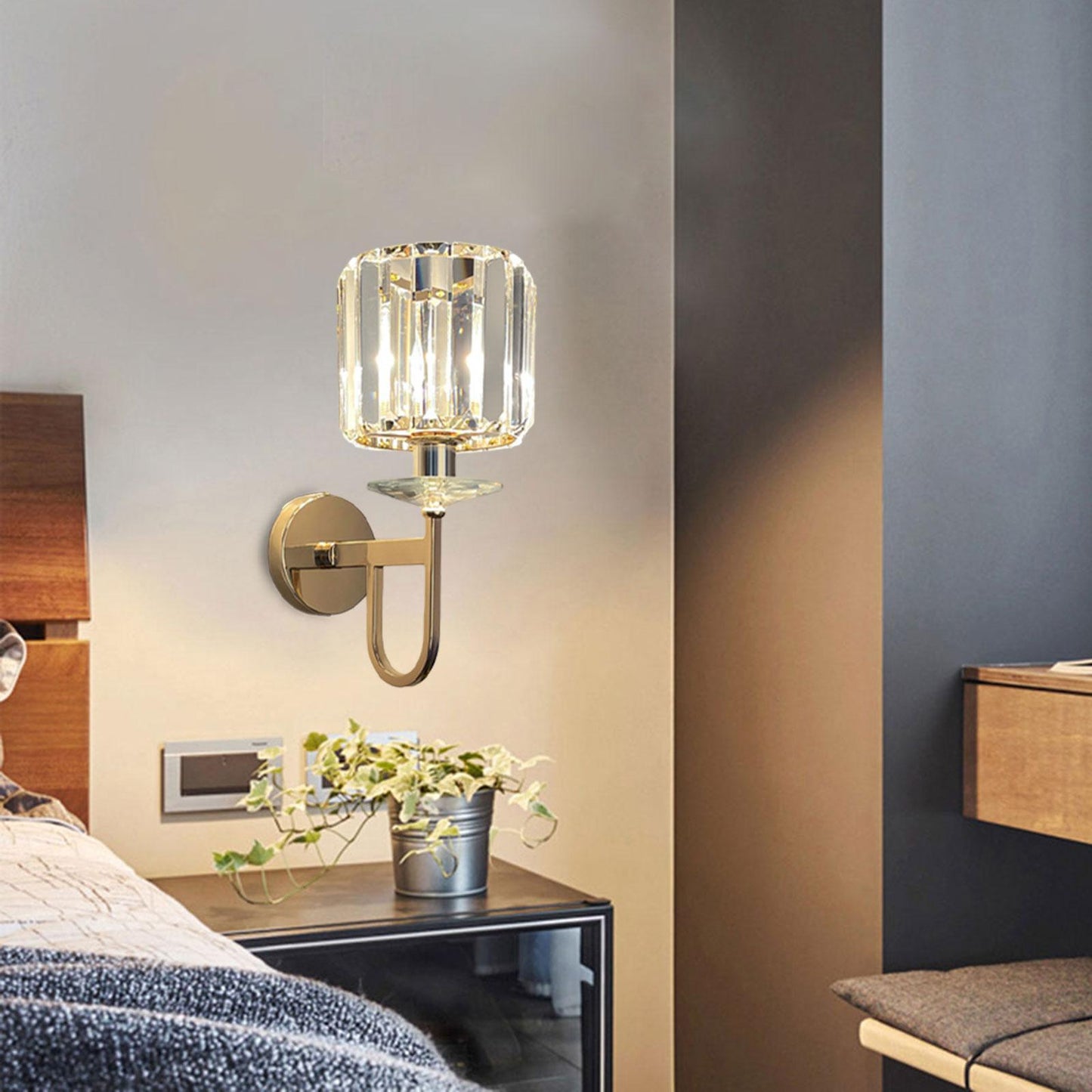 Modern Plug-in Wall Sconce Light Fixture