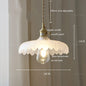 IWHD Nordic Vintage Copper Glass LED Pendant Light Fixtures
