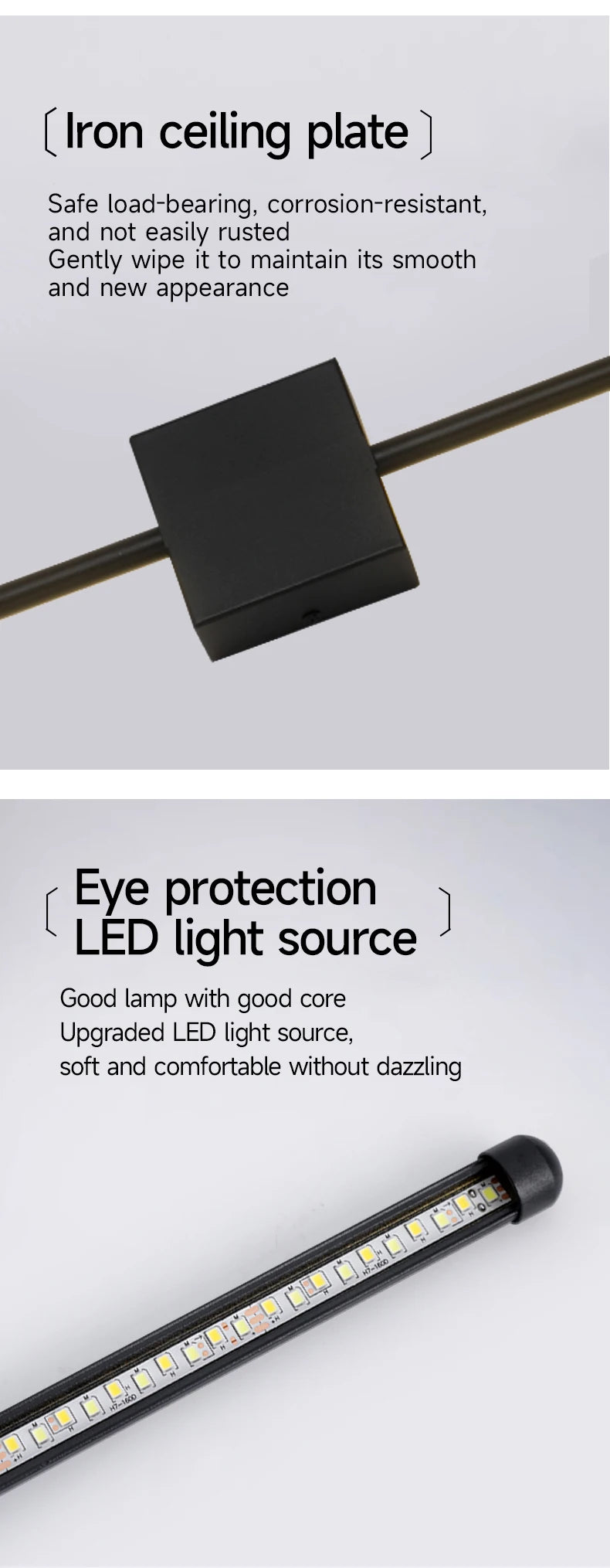 Minimalist L-Shaped Black Wall Lamp