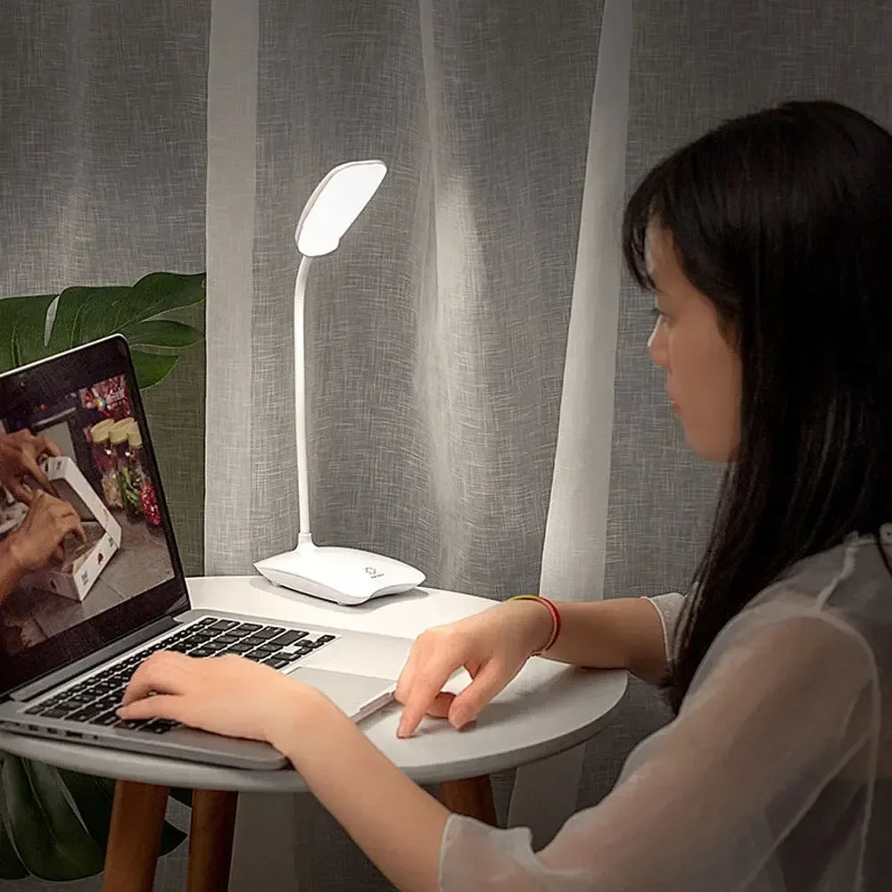 GlowFlex: Rechargeable Touch LED Desk Lamp
