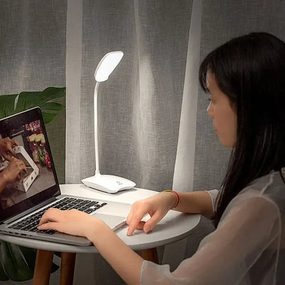 GlowFlex: Rechargeable Touch LED Desk Lamp