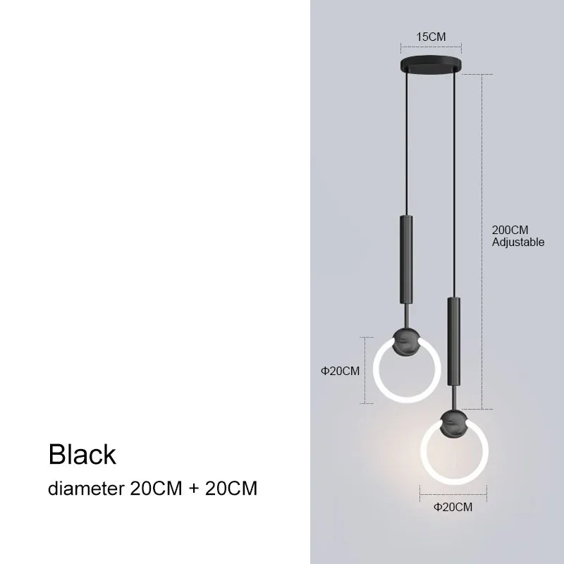 LuxeGlow LED Pendant - Modern Chandelier Elegance