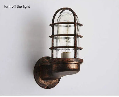 Rustic Glow: Outdoor Waterproof Wall Lamp