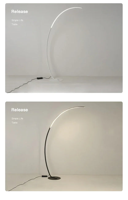 Nordic LED Corner Light Arc RGB Floor Lamps