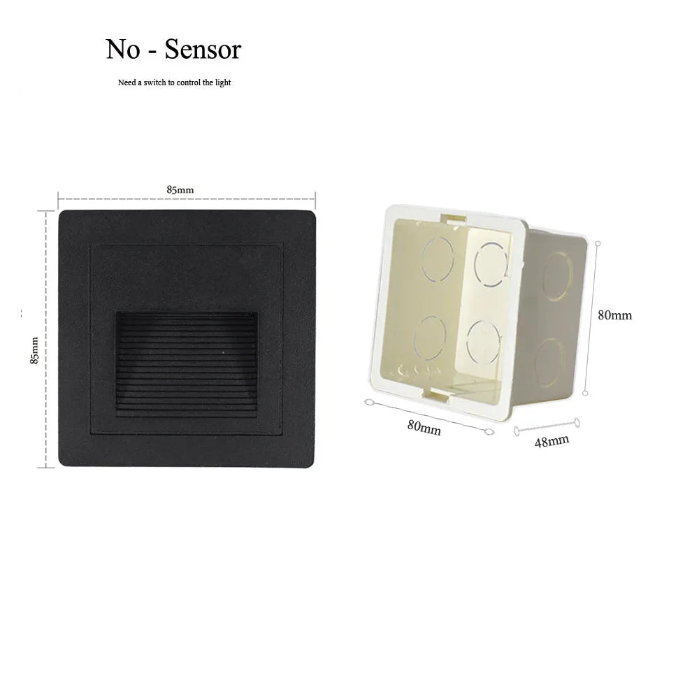 GlowStep 3W LED Waterproof Wall Lamps