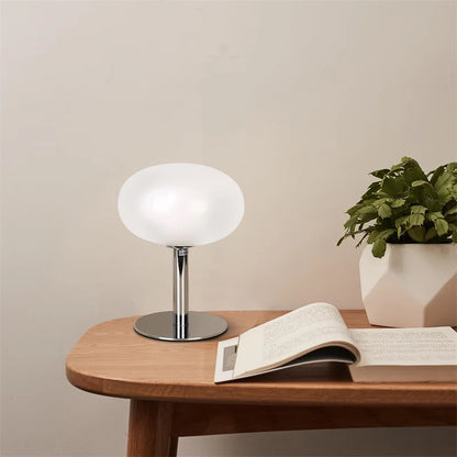 Mushroom Glow: Mid-Century Dimmable Table Lamp