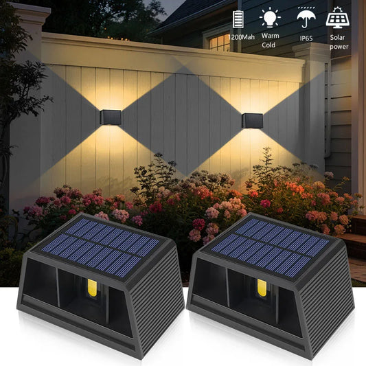 SolarGlow Up & Down Wall Lamp Garden Decor