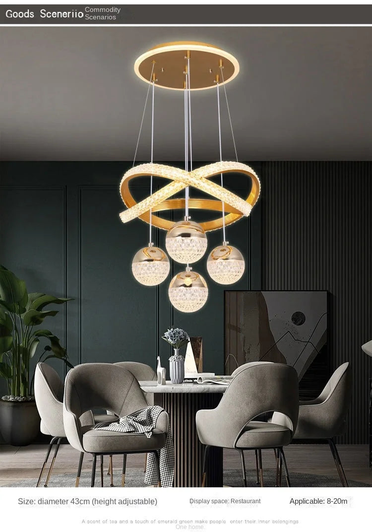 Art Deco LED Chandelier