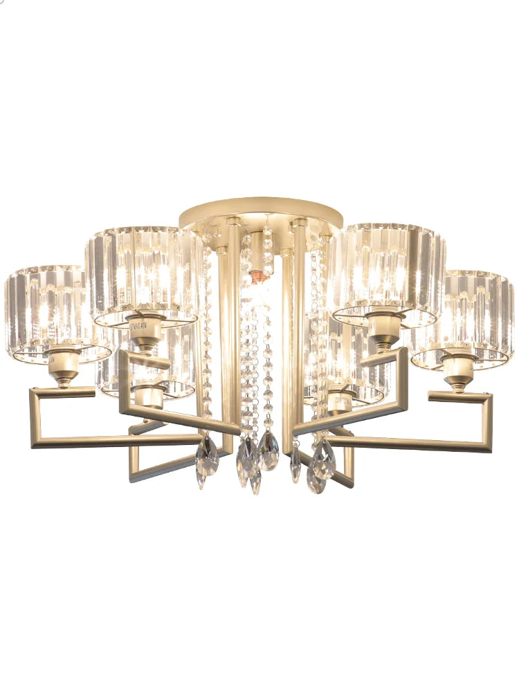 Crystal Glow: Modern LED Ceiling Light Fixture