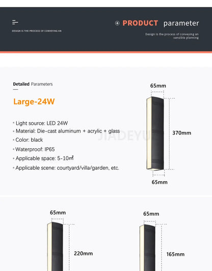 VillaGlo LED Outdoor Wall Light