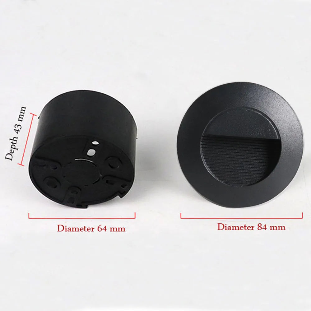 GlowStep 3W LED Waterproof Wall Lamps