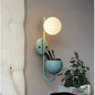 SANDYHA Nordic Glass Ball Wall Sconce Lamp