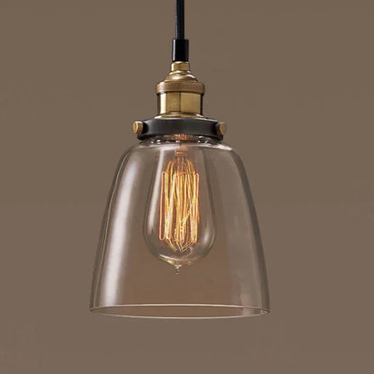 GemSpark Vintage Glass Hanging Pendant Lamp