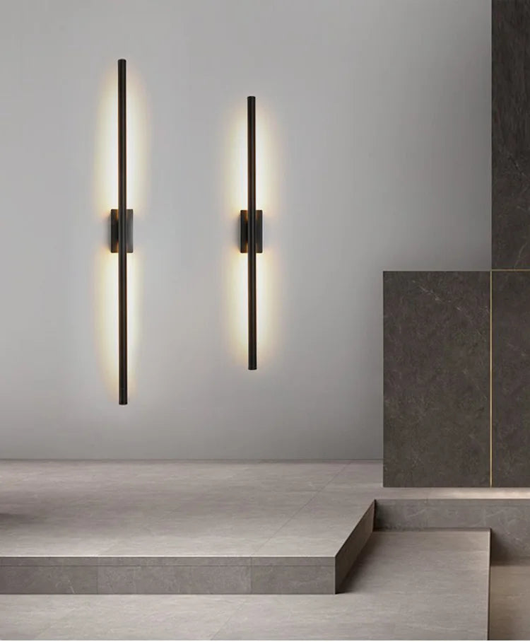 Black Nordic LED Sconce