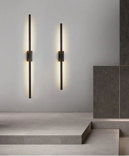 Black Nordic LED Sconce