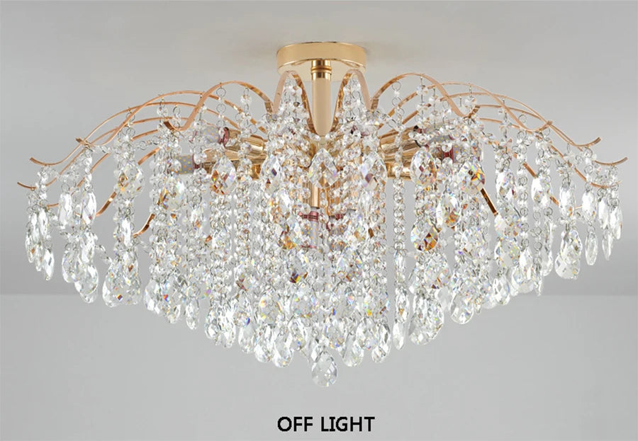 Gold Crystal Chandelier