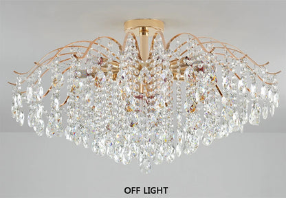 Gold Crystal Chandelier