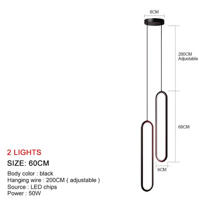 LuminaSphere: Modern LED Chandelier Pendant Light