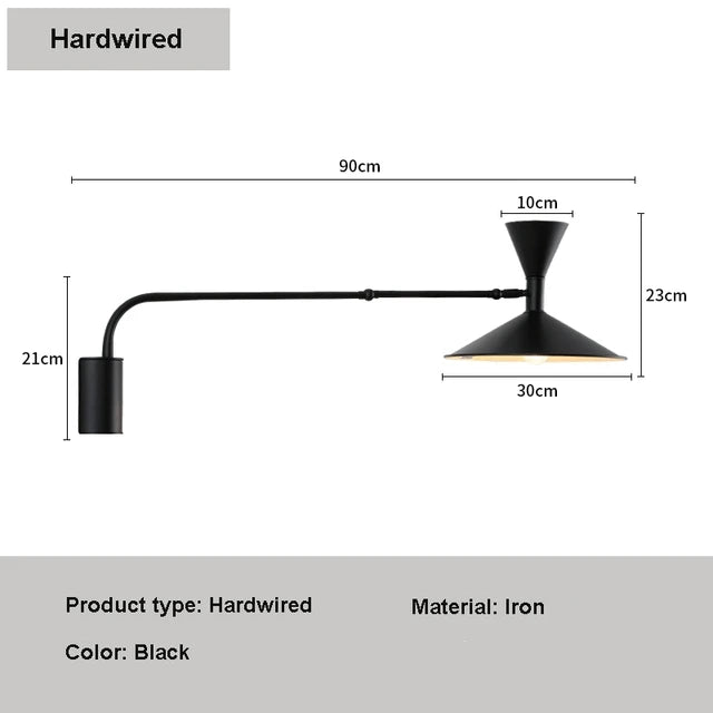 Nordic Glow: Adjustable LED Wall Lamp