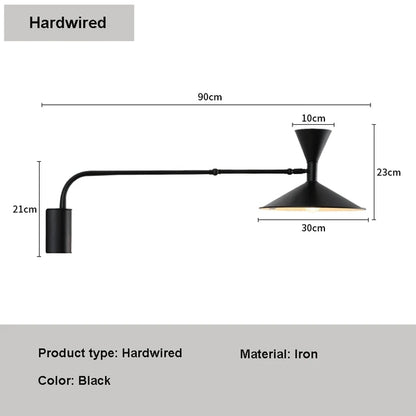 Nordic Glow: Adjustable LED Wall Lamp