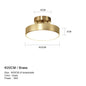 Brass Glow: Modern LED Chandelier Fixture