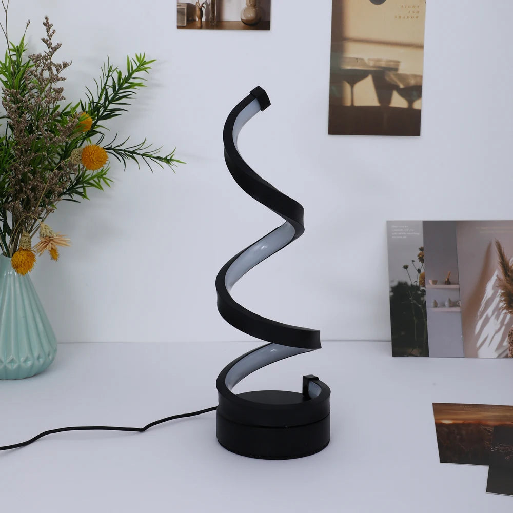 Artistic Glow: Modern Bedside Table Lamp