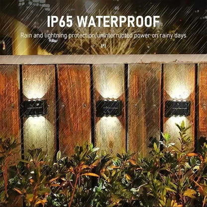 LumiGuard Solar Wall Light - 12 LED Waterproof Lamp